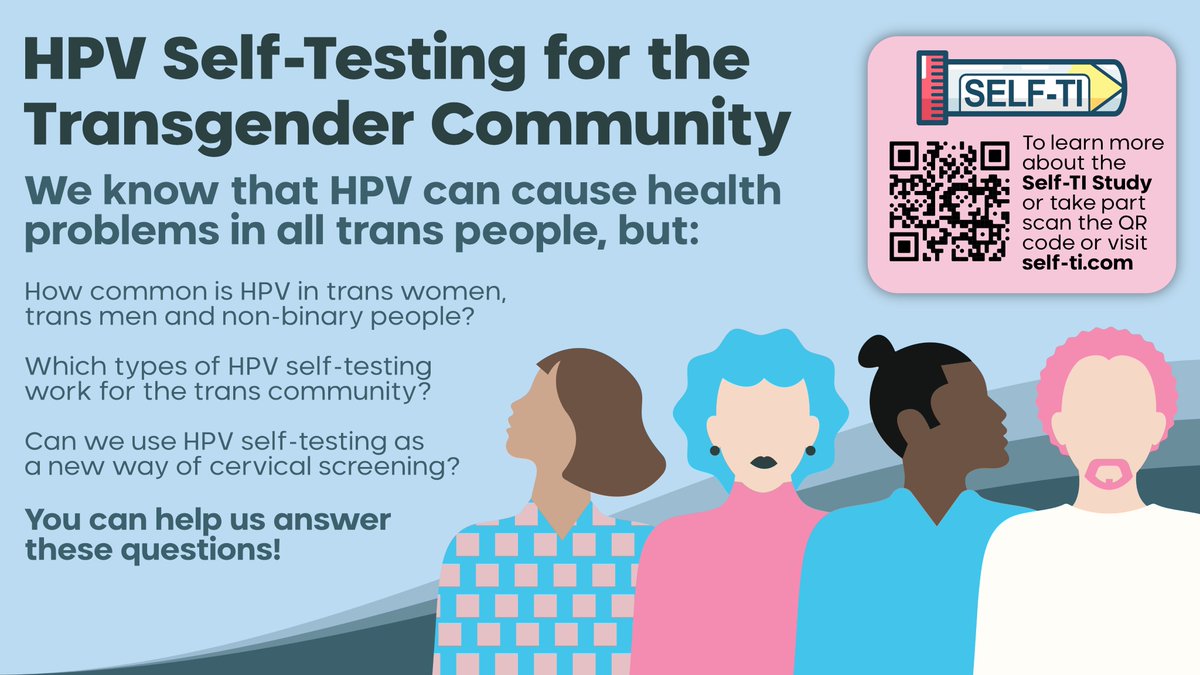 How common is #HPV in the #trans community in the UK? You can help us answer this important question by joining the study. #Selftistudy