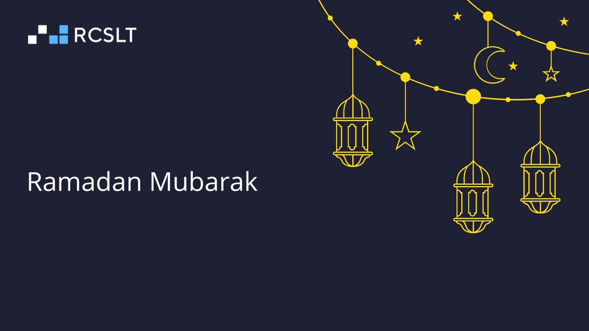 To RCSLT members, followers and colleagues - Ramadan Mubarak! 🌙✨ #Ramadan