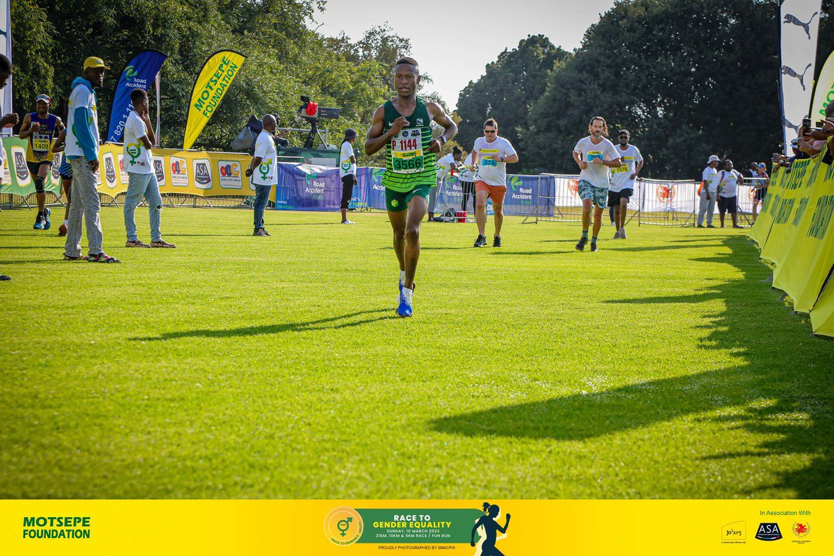 Owesome race over the weekend, Race to Gender Equality organised by #Motsepefoundation #ASA #racing #Championship racing amongst the best in the country was remarkable. I look forward to participating in major races with the heavyweights of the country! #NedbankRC #21km