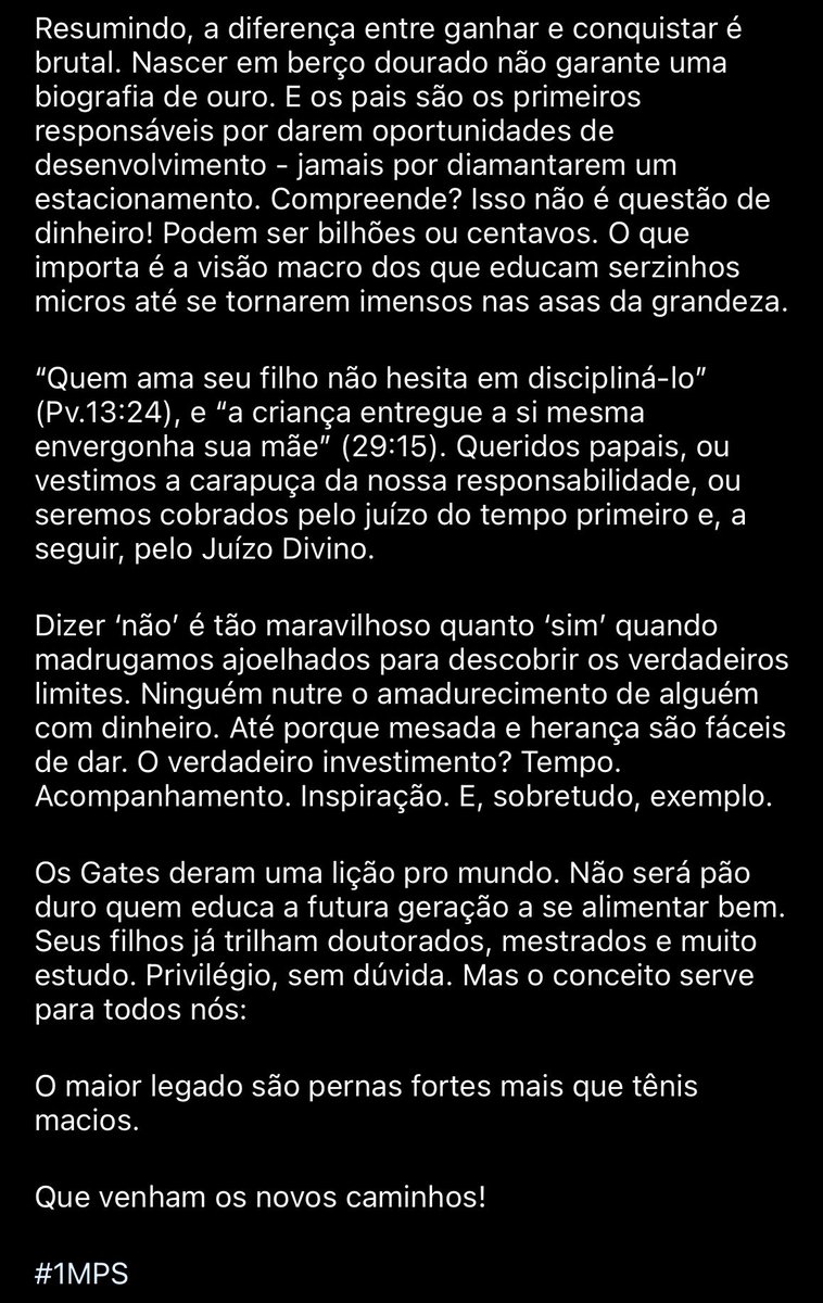 Pernas fortes valem mais que tênis macios.