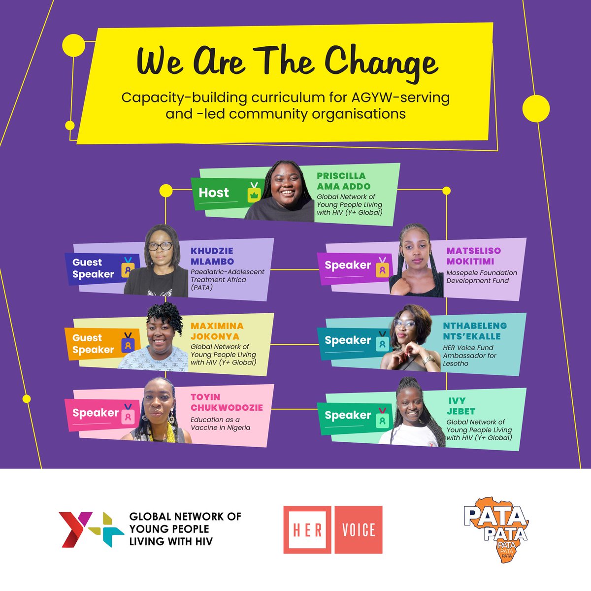 Are you ready for the launch of the #WeAreTheChange curriculum?! 🗣️ Meet our speakers! Join us tomorrow! 🤩 📆 Tuesday, 12 March 2024 ⏰ 11:00 CET | 12:00 SAST (1 hour) Register👉🏼 bit.ly/3Io3I25