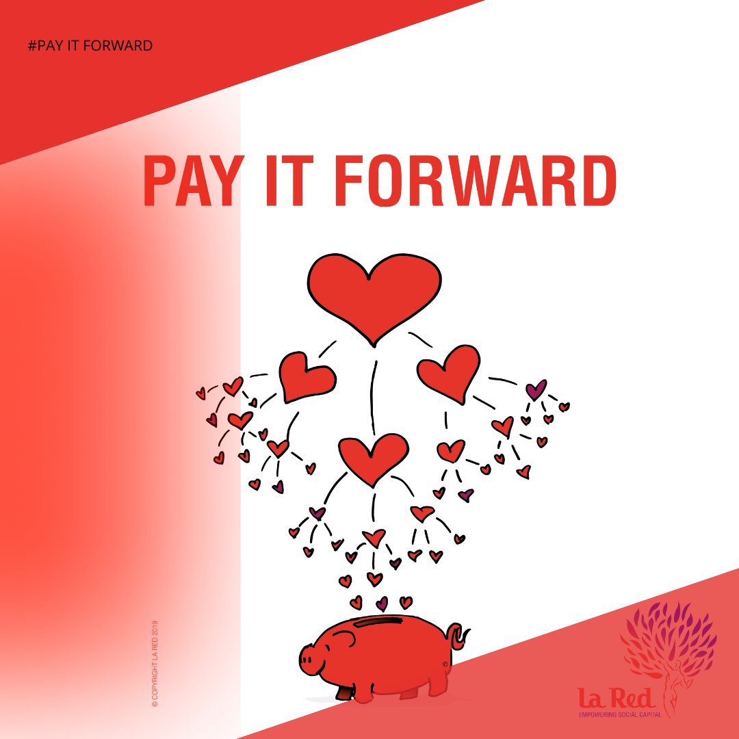 Bij La Red helpen we dagelijks anderen te bouwen aan een gelukkig en gezond netwerk van vrijgevige mensen. De basis hiervan: ‘paying-it-forward’! ❤️ 

Wil je ‘pay it forward’ ook in jouw dag integreren? 
Download onze handige (gratis) infographic ➡️  lared.ac-page.com/pay-it-forward