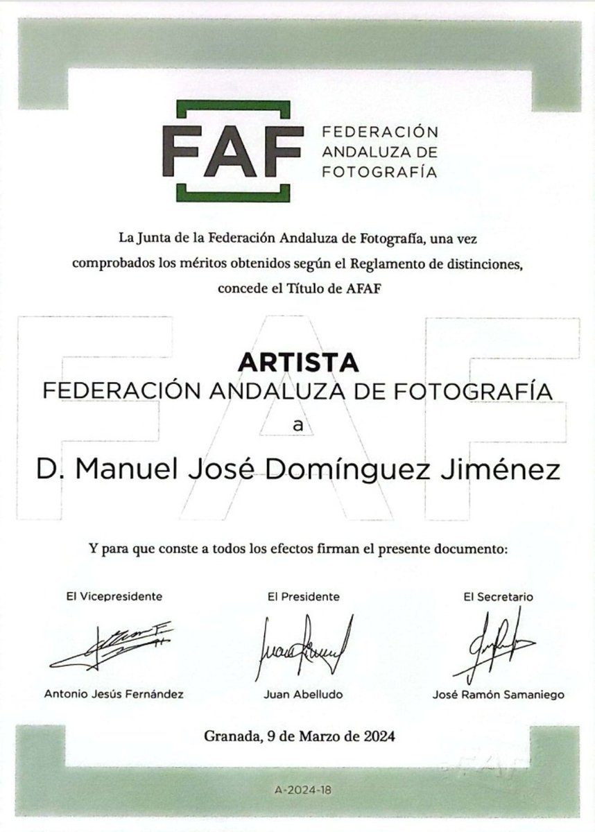 AF_Objetivo2_0's tweet photo. Enhorabuena a todos los compañeros galardonados en el VI Congreso @FAF_fotografia https://t.co/J5TGaryBPz