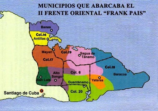 El II Frente Oriental Frank País, comandado por Raúl Castro, fue un modelo de organización política, militar y social. Abarcó 123 mil km2 y una población de medio millón de habitantes. #CubaViveEnSuHistoria