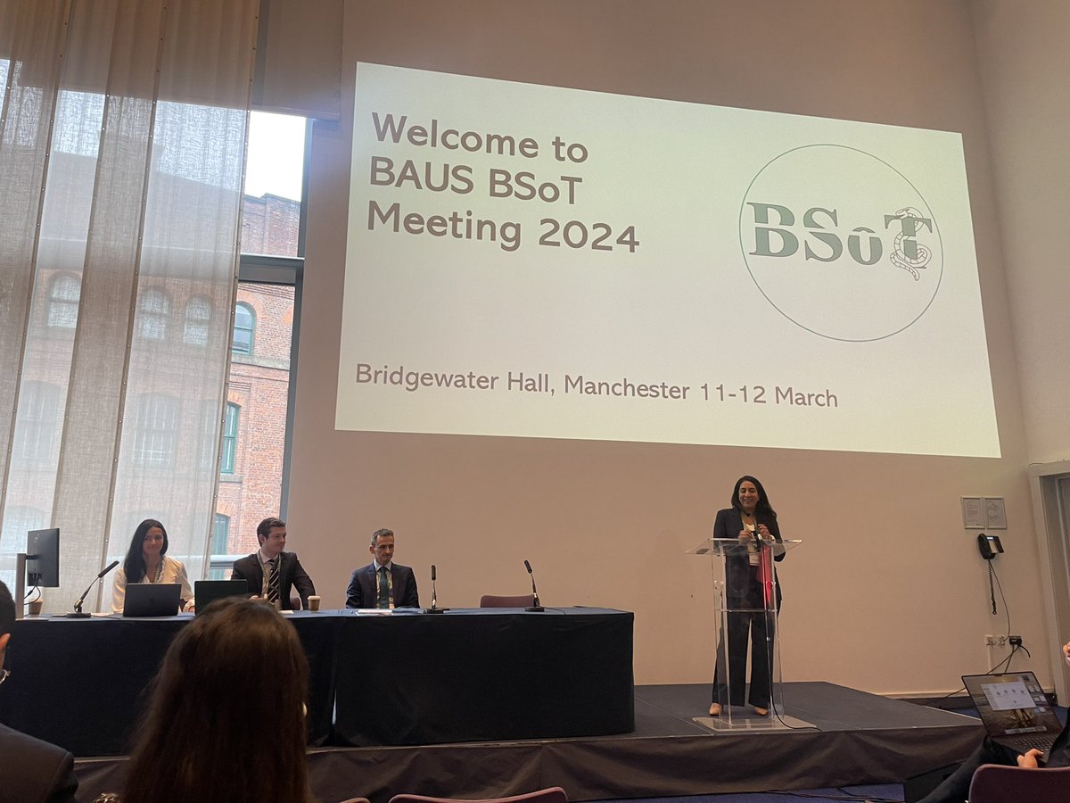 #BSOT2024 begins 🔥🔥 with welcome note by @BSoT_UK chair @SarikaN05 , starting with Andrology @IPearce82 @PeteGrice @GuestKat