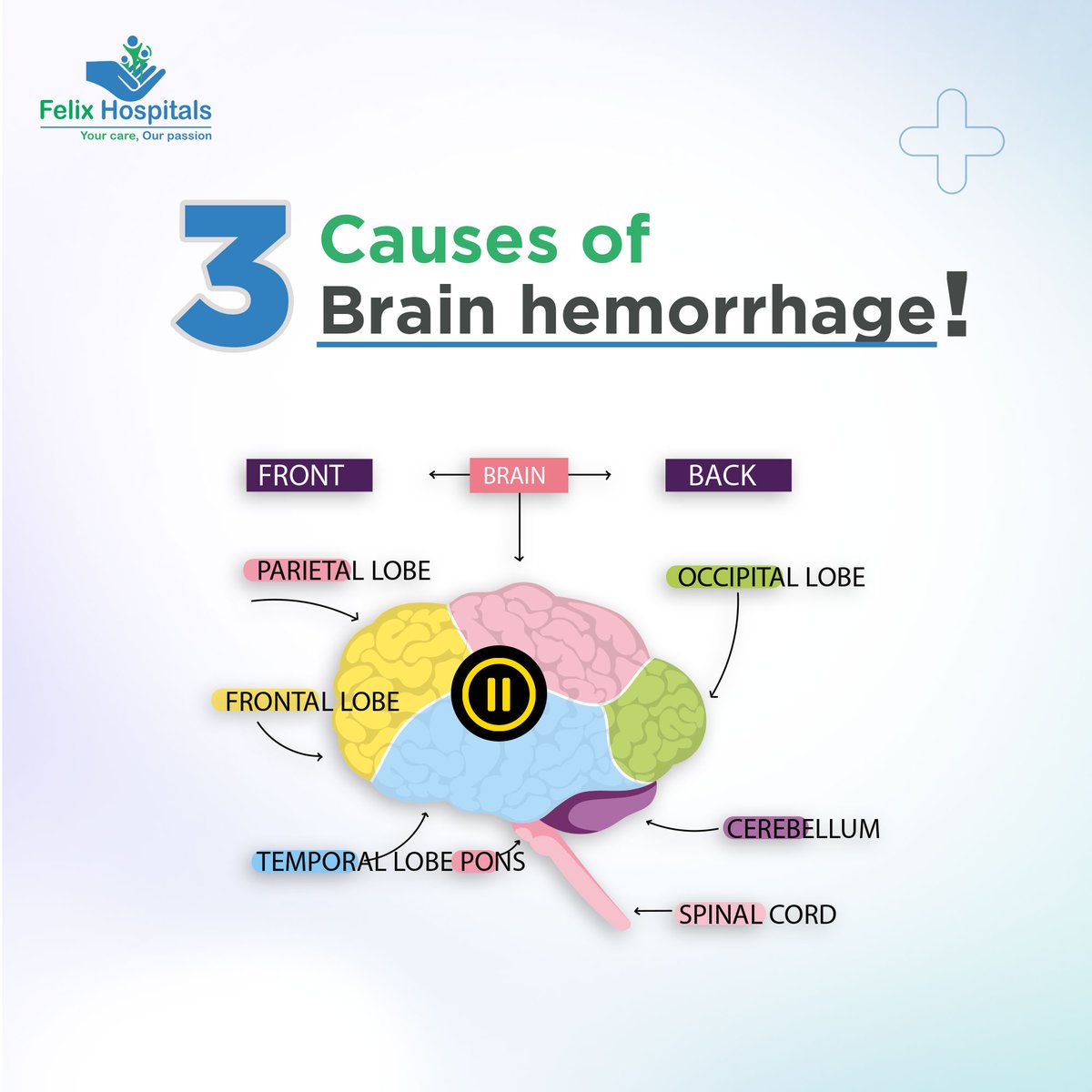 WellnessFelix's tweet image. 3 Causes of  Brain hemorrhage

#brainhemorrhage #BRAINPROBLEM #HealthIssues #besthospitalinnoida #hospitalnear #HealthCheckup #everyone #hospitalinnoida #noida #pediatrics #FelixHospital