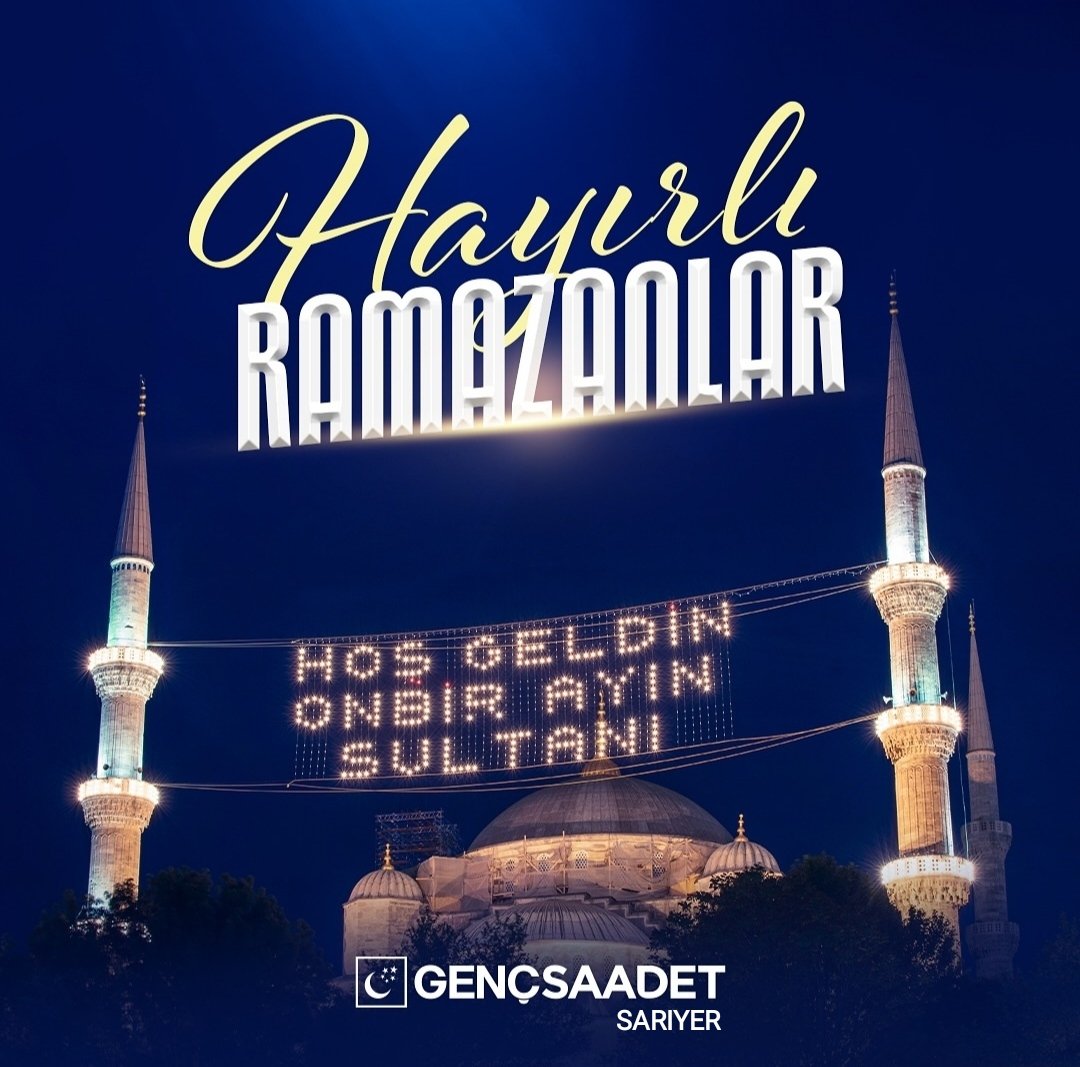 SpGencSariyer's tweet photo. 🌙 Hoş Geldin 11 Ayın Sultanı

 Ramazan-ı Şerif'imiz mübarek olsun https://t.co/cNbUWqQ9Yx