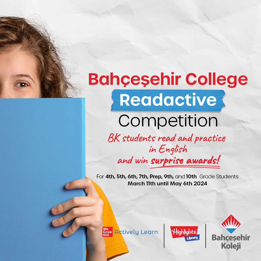 🌟 Bahçeşehir Koleji İngilizce Dijital Okuma Yarışması ile kitapların arasında bir yolculuğa çıkmaya hazır mısın? 📘
İngilizce okuma pratiği yaparak sürpriz ödüller kazanma şansı 11 Mart - 6 Mayıs tarihleri arasında seni bekliyor!

#BahçeşehirKoleji