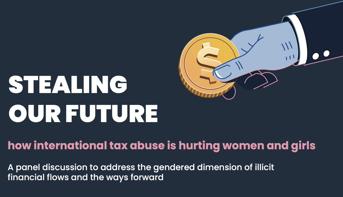 Do you want to learn more about international tax abuse and its disproportionate effects on ♀️? Join us for an online discussion: actalliance-org.zoom.us/webinar/regist… ⏰March 12, 8.30 AM EST / 13.30 PM CET with: 🌎 @alexcobham from @taxjusticenet Dr @OrtrunMerkle ⚡️ @NicoleMMaloba from