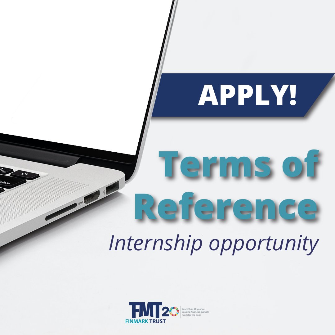 Finmarktrust's tweet image. (2/2).. strong communication &amp;amp; organisational skills, attention to detail &amp;amp; interpersonal skills.

Apply by 25 Mar 2024.
Details in the #termsofreference: finmark.org.za/TOR/MEL_Intern…
#Internship #MEL #FinMarkTrust #CareerOpportunity
