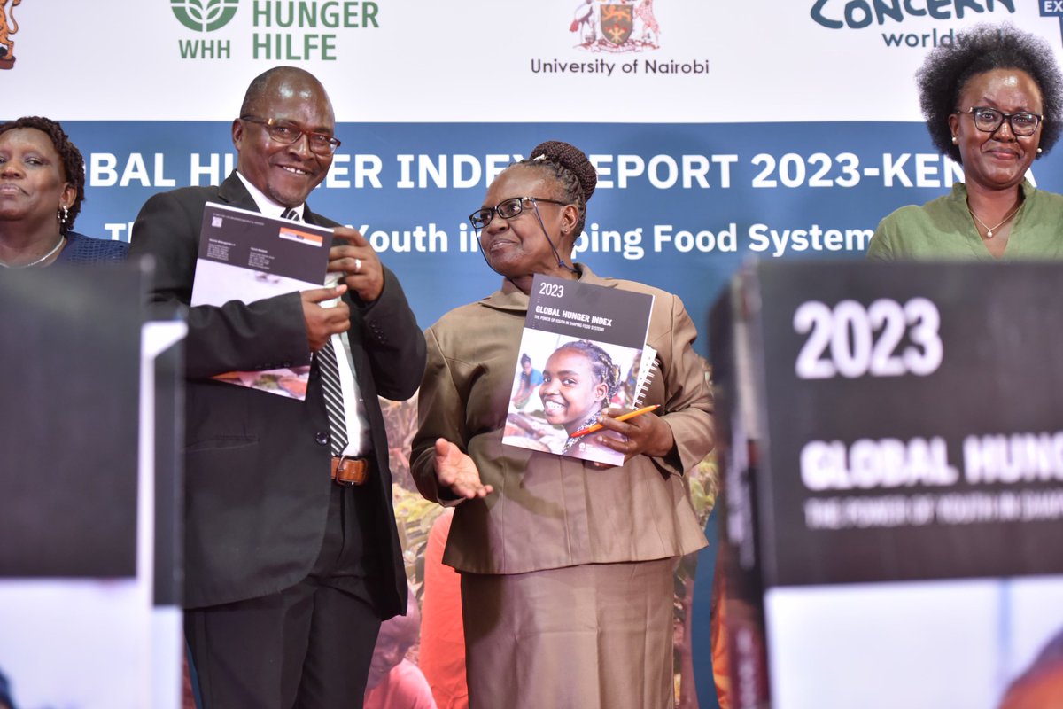 📌We just launched the #GlobalHungerIndex2023Report One of the highlights of the report is that Kenya has stalled in addressing #hunger between 2015 and 2023. We need to involve youth in spaces that allow them to positively impact the #foodsystems.