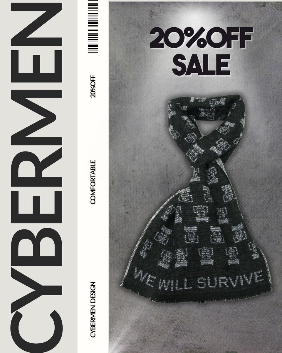 Lovarzi's tweet photo. 🔥 20% OFF 🔥
Embrace timeless elegance with 20% off! ⌛️
Dive into the Doctor Who universe with the Tomb of the Cybermen Scarf!
LINK IN BIO
#doctorwho #drwho #whovian #cybermen #cybermenscarf #doctorwhoshow #offer #lovarzi #lovarzi_official #lovarzidoctorwho https://t.co/r24RbcvMmq