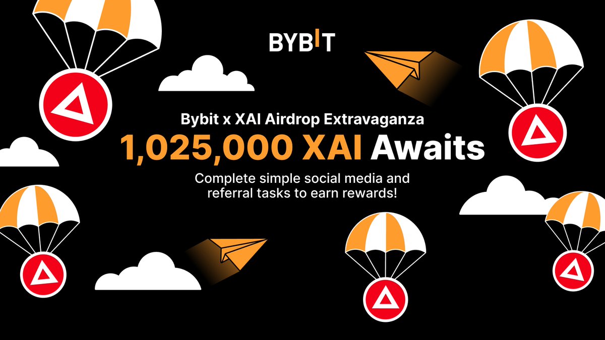 🚀 Join the Bybit x XAI: 1,025,000 $XAI Airdrop Extravaganza! Complete simple social media and referral tasks to grab your share of the 1,025,000 $XAI prize pool! 💫 Learn more: i.bybit.com/26AFabUd #TheCryptoArk #BybitTrading