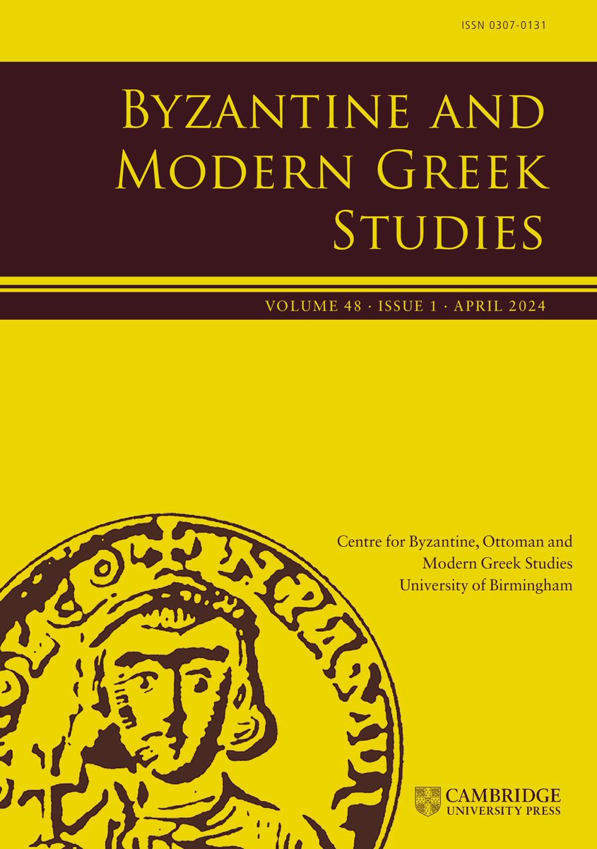 📣Our latest issue is here! Byzantine and Modern Greek Studies v.48 n. 1 (2024) @CbomgsU @CambUP_Classics 🔗cambridge.org/core/journals/…