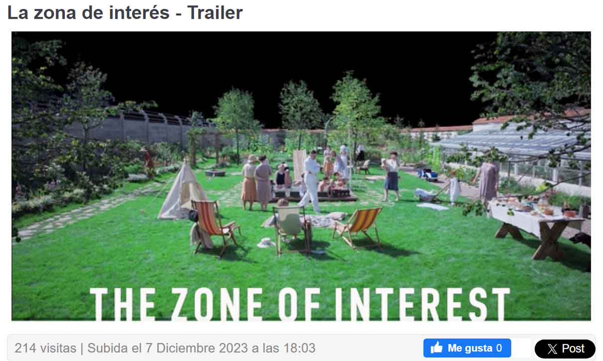 Zona de Interes pelicula ganadora Oscars renglon Internacional