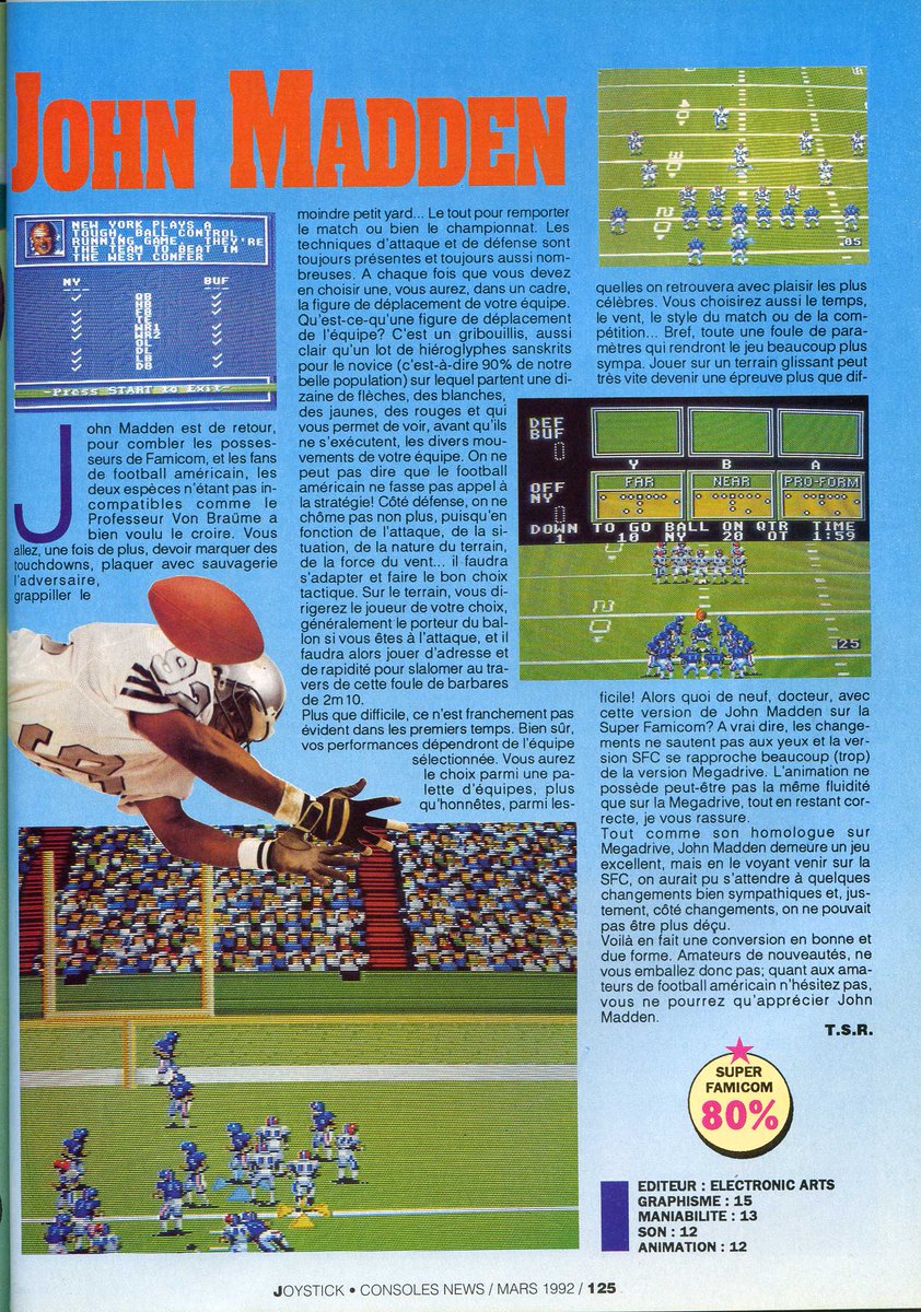 AllmightoFranky's tweet photo. On continue les tests sur #SuperNes avec #Soulblader,#Raiden,#PaperBoy2 et #JohnMadden!! 4/5 https://t.co/RKyGrXDRhW