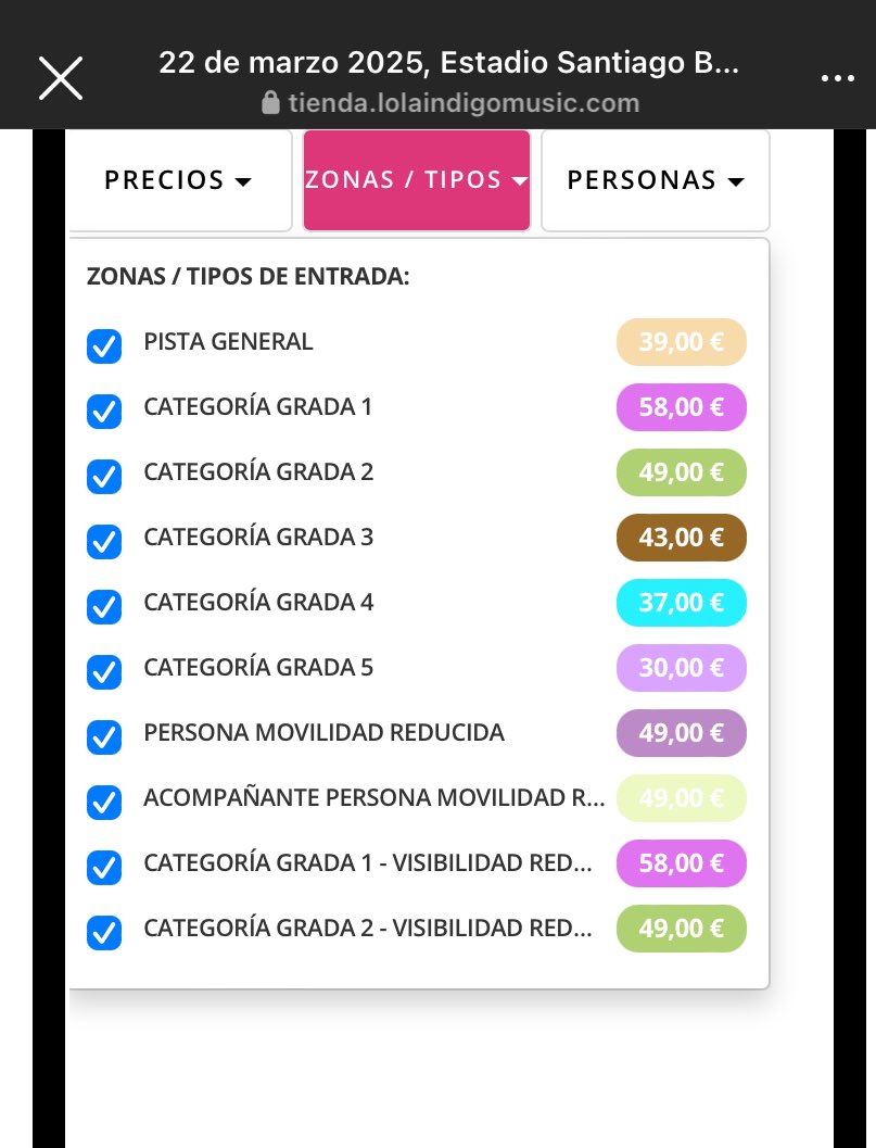 los precios de Lola Indigo en el Bernabeu intenta no decir MADRE… tantos artistas deberían aprender