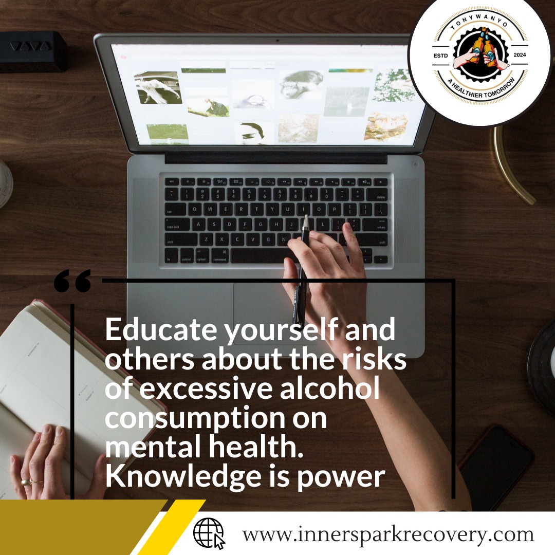 Let's educate ourselves and others about the risks of excessive alcohol consumption on mental health. Knowledge is power. #AwarenessIsKey #EducationForAll 🧠🚫🍺