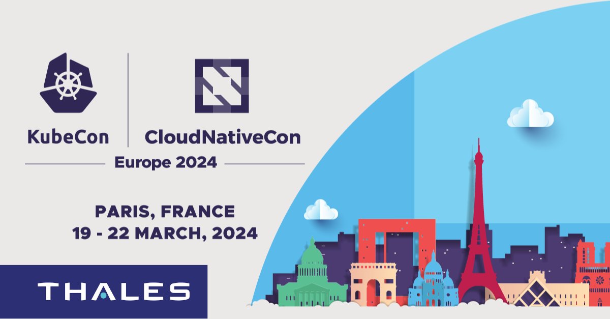 📅 We are thrilled to be a sponsor for #KubeCon + #CloudNativeCon Europe in Paris, March 19 - 22. Meet the Thales team on stand K34 to learn more about simplifying protection of data and #secrets 🔒 Register below ⬇ events.linuxfoundation.org/kubecon-cloudn…