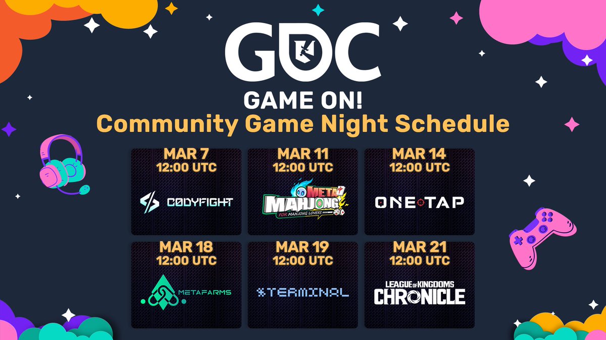 EarnAlliance's tweet image. 🎮It's GAME ON, Allies! 

📆ICYMI - The Earn Alliance GDC Event has ARRIVED, and we have an exciting lineup of unforgettable game nights just for you!
bit.ly/EarnAllianceGa…

💻Join our Discord server and bring your A game!!
discord.gg/earnalliance

#earnalliance
#gamenights