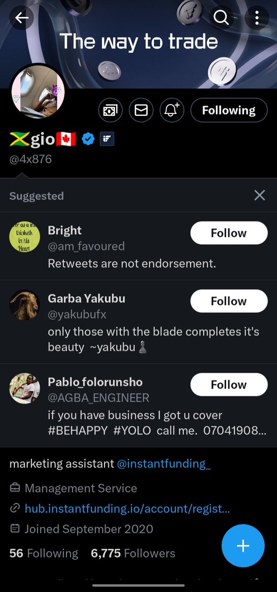 Mega_trader000's tweet photo. @MalikBeast001 @InstantFunding_ @Emiidankan @4x876 @Daniyoungfx Done ✅

No friends 🥲

@Mega_trader000 
@Mega_trader000 
@Mega_trader000 https://t.co/HHaNY8dm0S