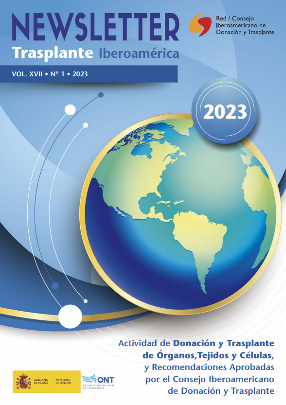 ONT_esp's tweet photo. 🆕 Ya está disponible la Newsletter 2023 de la Red/Consejo Iberoamericano de Donación y Trasplante (#RCIDT), elaborada por la @ONT_esp y que presenta información sobre la actividad en la región correspondiente al año 2022 👉 https://t.co/GH6My7rc9P https://t.co/rssM0KwOQr