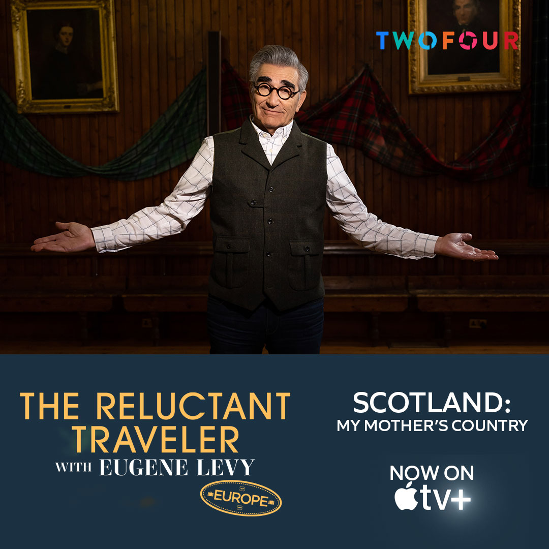A BRAND NEW series of #TheReluctantTraveler with Eugene Levy on @AppleTV Sweden: Midsummer Madness and Scotland: My Mother's Country available now!