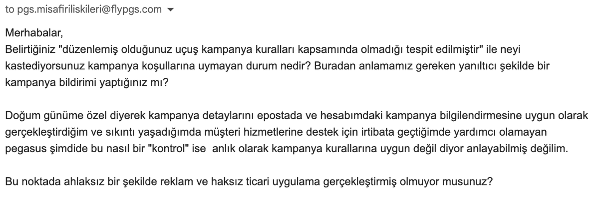 ozarslan's tweet photo. @pegasusdestek @pegasusdestek Tam olarak belirtiğim ahlaksızlık sarmalı budur. İlettiğim ama cevap alamadığım mesajım: https://t.co/Rw3yE8OuvG