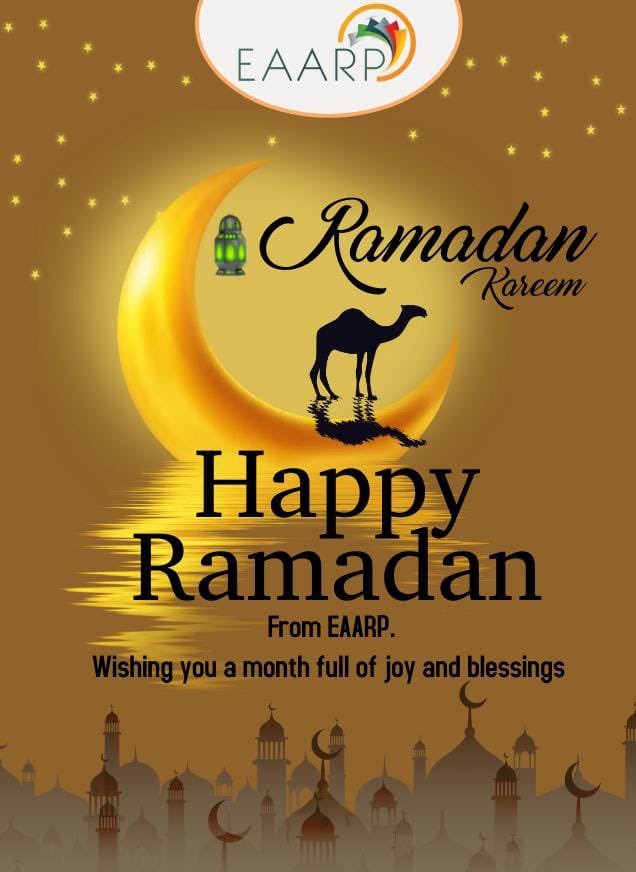 As the new moon marks the beginning of a period for self-reflection and dedication, may your Ramadan be abundant with blessings, tranquility, and spiritual enrichment. EAARP wishes you a Ramadan filled with Mubarak! #Ramadan #RamadanKareem