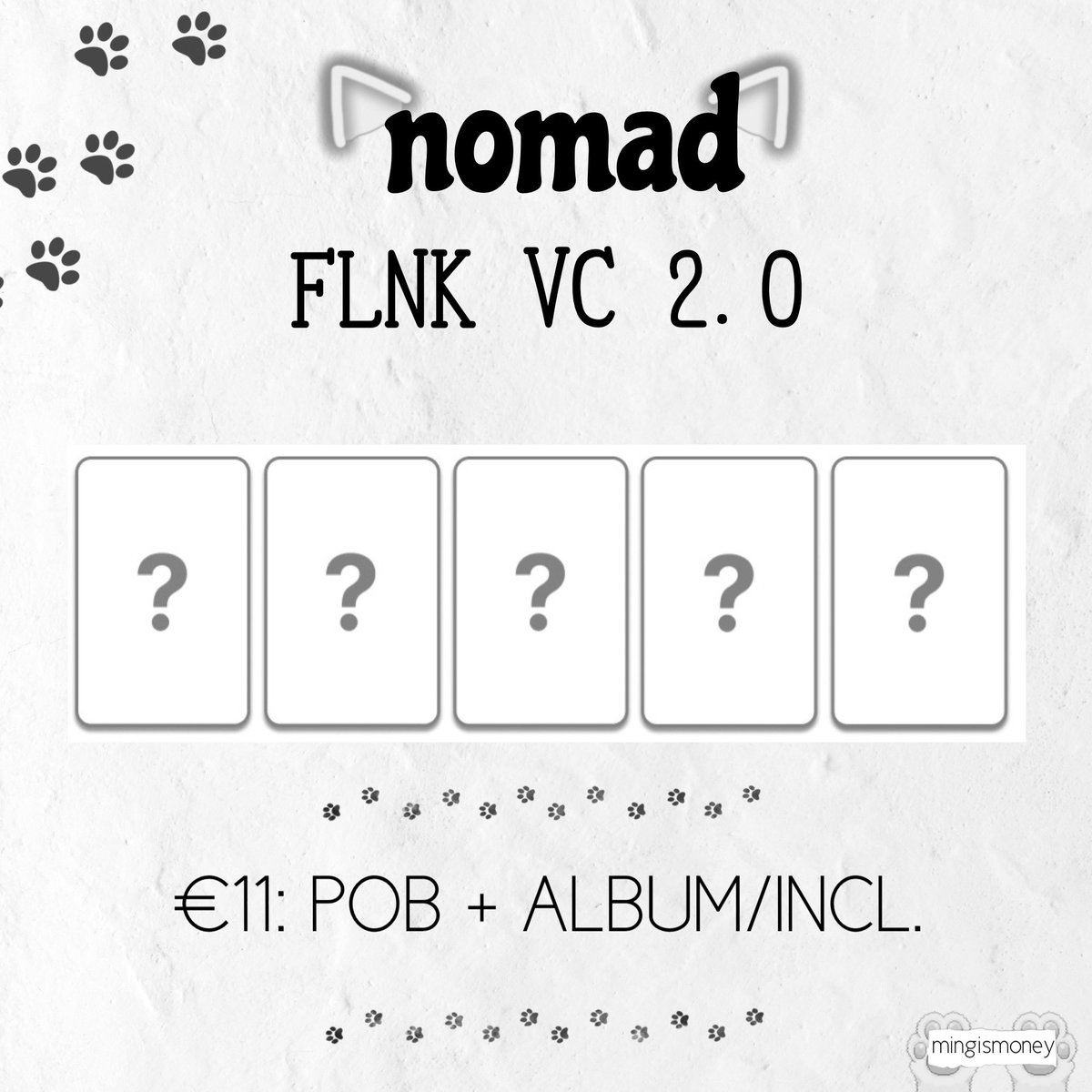 woobinsfate's tweet image. [DK/EU/WW] NOMAD DIGIPAK FLNK VC 2.0 GO 

Fancall attempt for a friend - raffle if time doednt fit them 

⏰Closing March 13th 12 PM CET

Claim in replies or comment on insta! 

🔗 instagram.com/p/C4XnYEtgGHP/…

#NOMAD #노매드 #NOMADGO