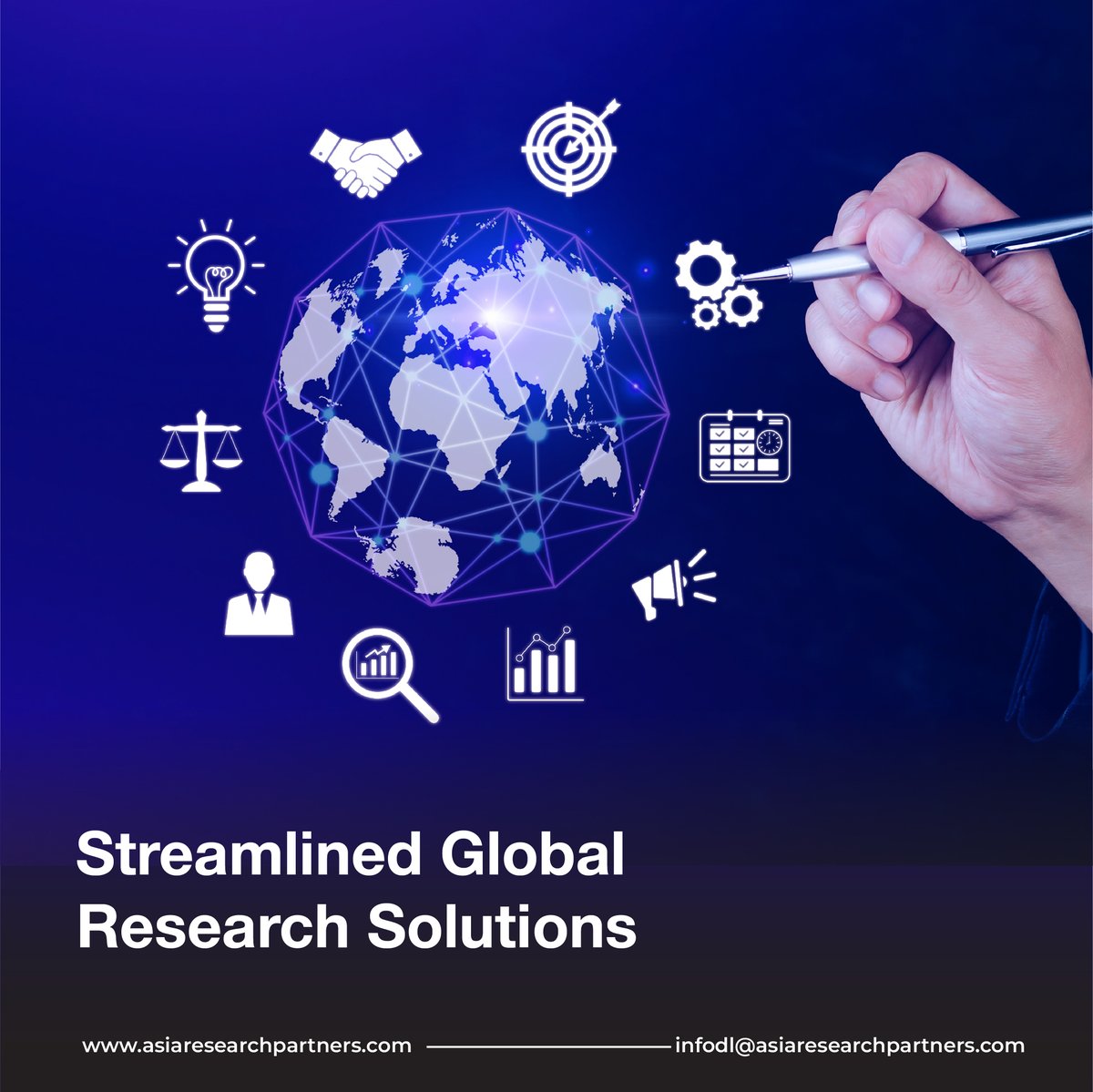 ARP_India's tweet photo. Data's gold, but global research a minefield?  
ARP extracts insights with ease. Dedicated teams, actionable insights on time, competitive rates. ⏱️ 24/7 support &amp; real-time reporting. Contact us at infodl@asiaresearchpartners.com https://t.co/zolN43qYLQ