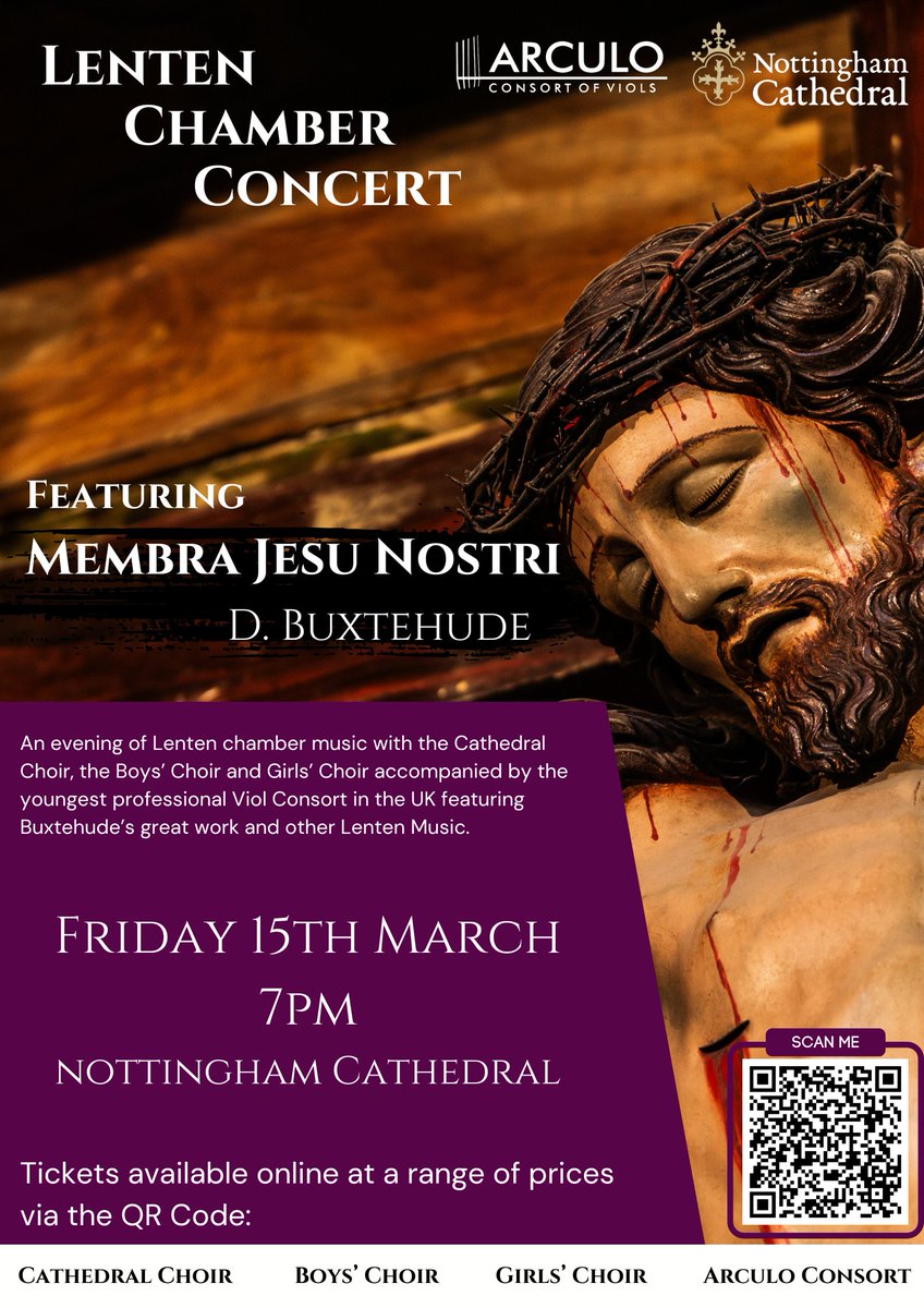 Very excited to be joining @NottmCathMusic and @Arculo1 for Buxtehude's Membra Jesu Nostri this Friday.