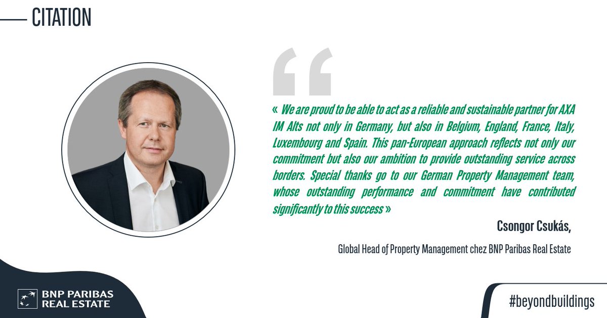 📰 BNP Paribas Real Estate Property Management expands european cooperation. @AXAIMAlts #BeyondBuildings ➡️ spkl.io/60174L6yD