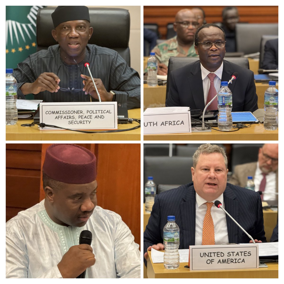 AUC_PAPS's tweet photo. The Strategic Reflection on the Implementation of the #COHA brings together Representatives of the Government of #Ethiopia 🇪🇹, the TPLF, Members of the AU High-Level Panel on Ethiopia, and partners including the IGAD, UN, EU, AfDB, US and the AU Commission https://t.co/3uuED3rYk9
