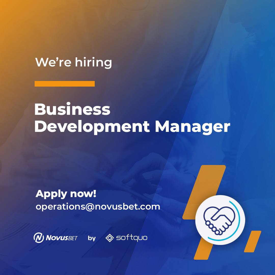 🚀 We are #hiring a #BusinessDevelopmentManager to join our global and multicultural team.

Requirements:
🔹Experience working in igaming-related companies.

Benefits:
🔹 Remote working
🔹 Referral Bonus
And more!

Send your application to: operations@novusbet.com
⠀⠀
#joboffer