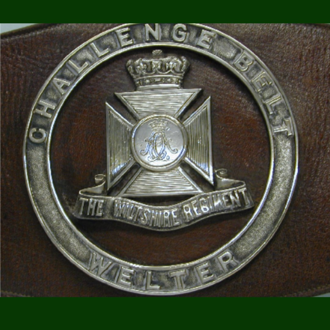 RiflesMuseum's tweet photo. Ditch that Monday morning feeling by paying us a visit- We're open from 10am-5pm!

With a big boxing weekend just gone, we thought we'd share this from our collection- the Wiltshire Regiment's welterweight belt, awarded from 1924-1955. 🥊

The belt is on display in the museum! https://t.co/iw0JcGkFMe