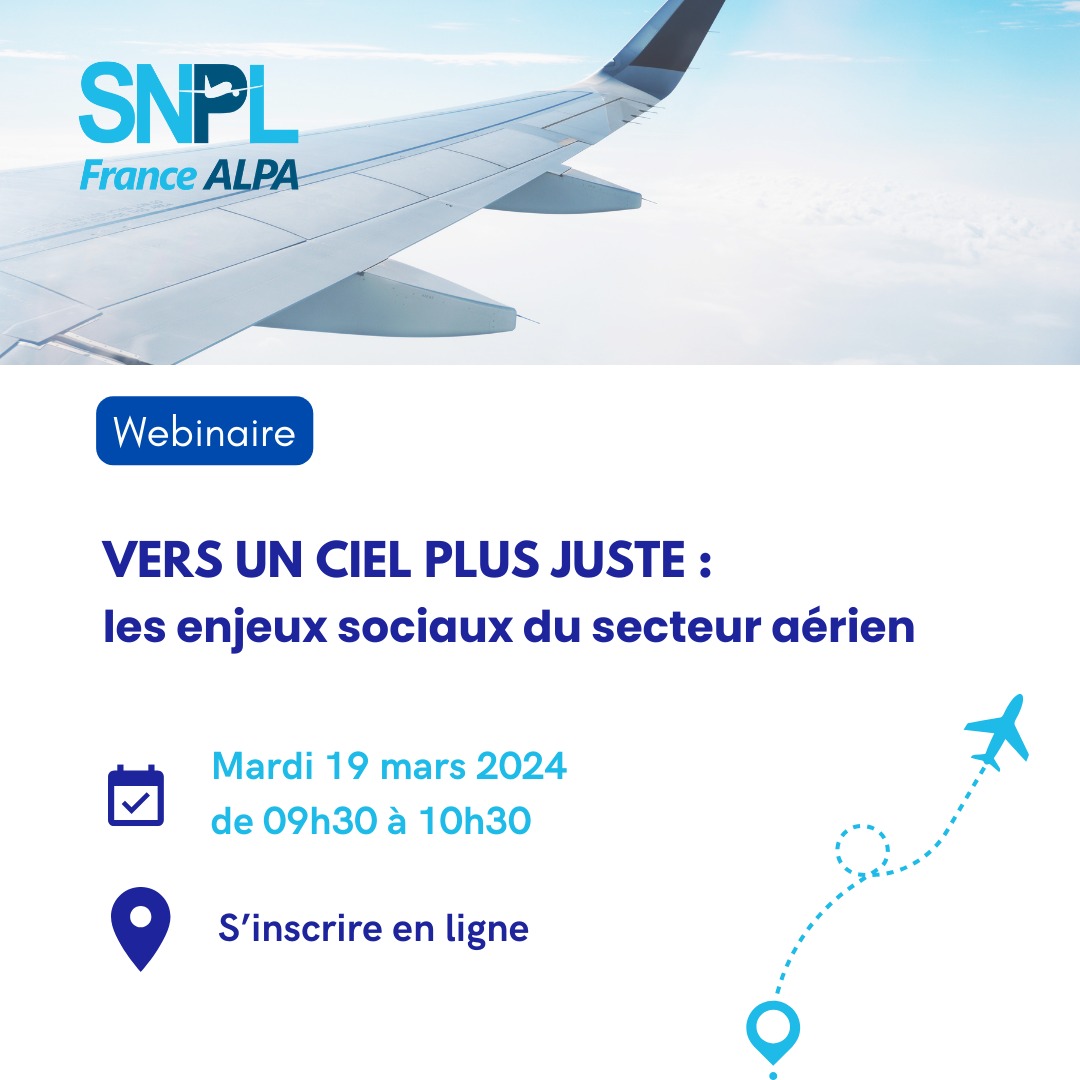 Save the Date! A l'occasion des 70 ans du SNPL, participez à notre webinaire consacré aux enjeux sociaux du secteur aérien, en présence du Sénateur <a href="/EricBocquet/">Eric Bocquet</a> et de Patrick Arpuno, Vice-président du <a href="/SNPLFALPA/">SNPL France ALPA</a> Mardi 19 mars à 9h30
Inscriptions : events.teams.microsoft.com/event/2c7fe2a9…