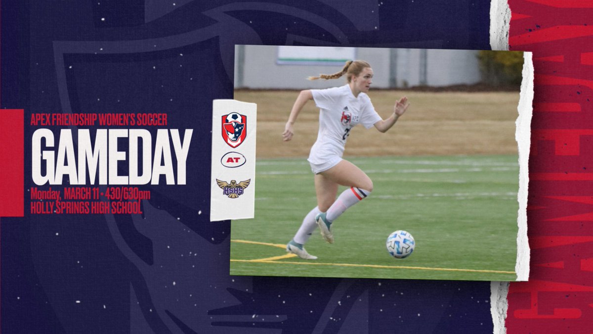 AFHS_MWSoccer's tweet photo. On the Road Again! The Lady Patriots head down 55 to Holly Springs for the first game of conference play! Come out, Support, and wear your BLUE! #COYP #PATFAM #PLAYATSPEED https://t.co/jhkWjGyMnz
