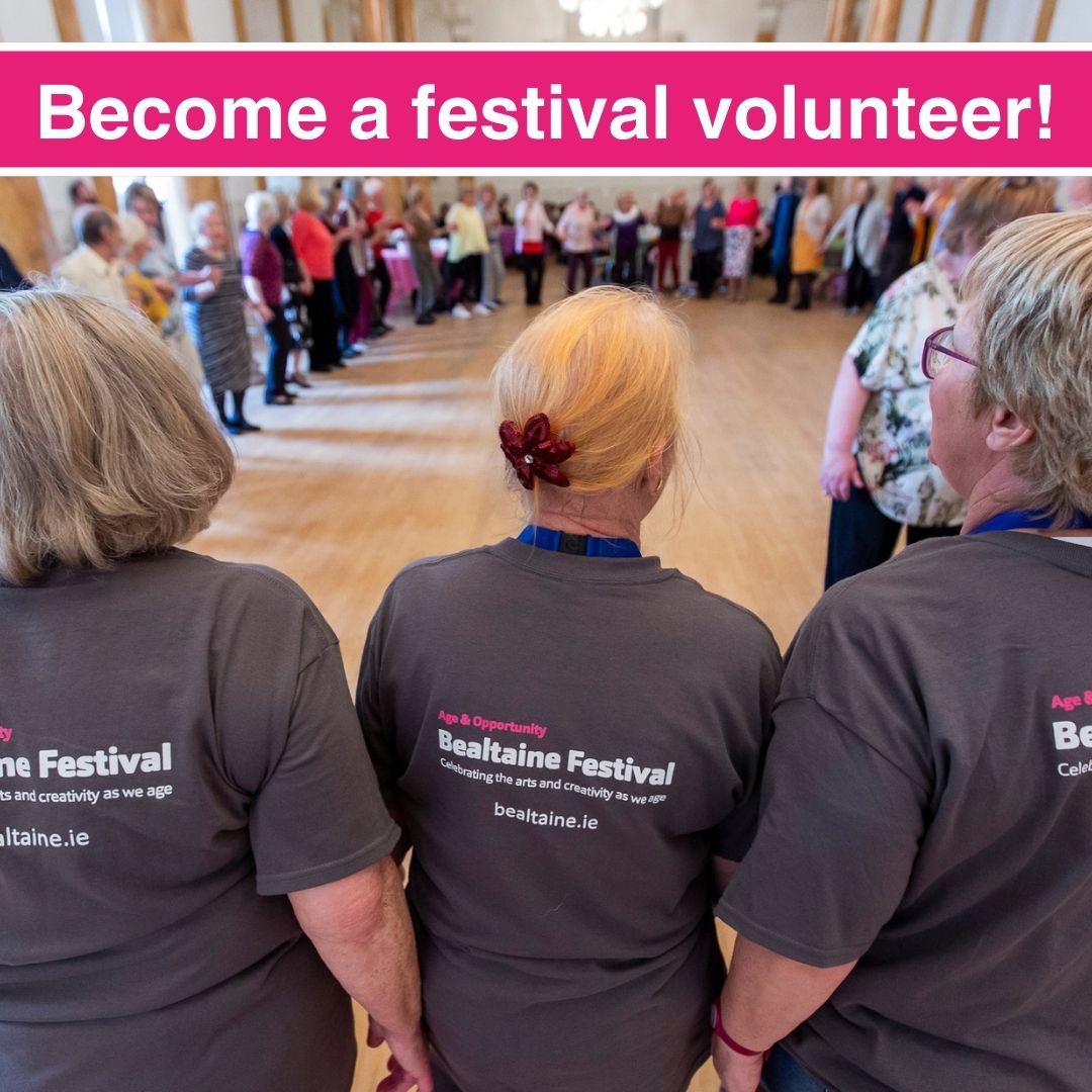 Are you interested in connecting with new people across generations, interacting with the public and being a part of our Bealtaine Festival team? If the answer is YES, we would love to hear from you! 📅Deadline: 27/3/24 Find out how to apply here: ow.ly/lJow50QLw2w