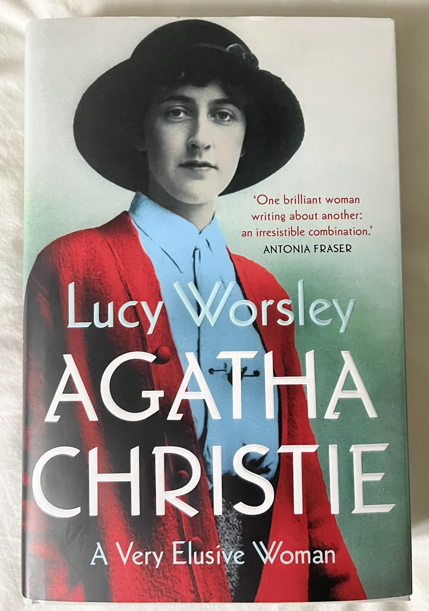 Happy birthday to my lovely wife Siân today… got her this book (as she is an avid fan) by @Lucy_Worsley #AgathaChristie #AVeryElusiveWoman