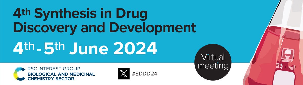 The deadline to submit your abstracts for flash talk and poster presentation at the 4th Synthesis in Drug Discovery and Development is Midnight (GMT), Friday 15th of March 2024🕛

Click here to submit yours now❗ hg3.co.uk/sddd/

#SDDD24