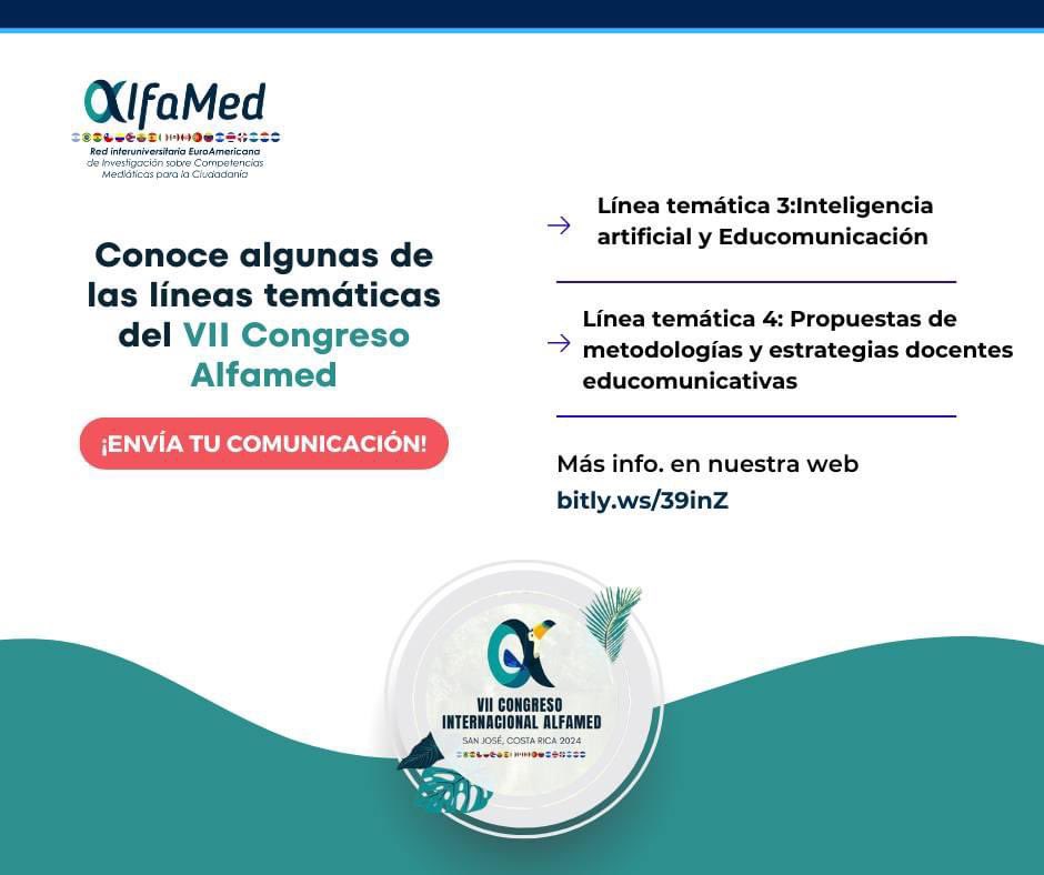 ¡No te olvides que tienes hasta el 15 de abril para presentar tu comunicación! 📝⚠️ bitly.ws/39inZ

Os presentamos otras dos líneas temáticas asociadas al Congreso.
