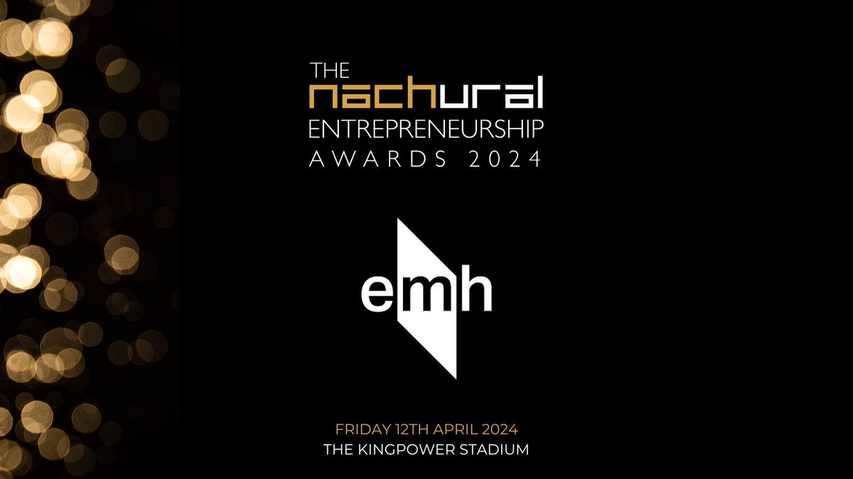 Nachural would like to thank @emhgroup for sponsoring The Nachural Entrepreneurship Awards 2024 at The King Power Stadium, Leicester. Thank you for your support! #nachent24 #bookyourplace for Friday 12th April 2024: nachural.co.uk/tickets/
