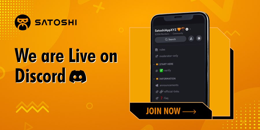 📢 Satoshi APP is now on Discord! 📢

What's in it for you?
-> Engage in community discussions
-> Drop suggestions
-> Exchange hash cards
-> Get the latest updates

Be a part of our growing community today!

🔗👉: Join the server here: discord.com/invite/Nsyk6Q6…