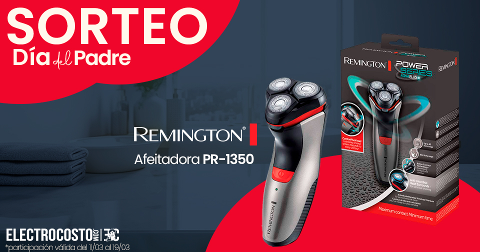 #SORTEO DÍA DEL PADRE 💼Gana una afeitadora PR-1350 de #REMINGTON, solo tienes que: ✔️Seguir nuestra cuenta ✔️Rt esta publicación y ✔️Dar "me gusta". *Sorteo válido hasta 19/03 a las 23:59h*