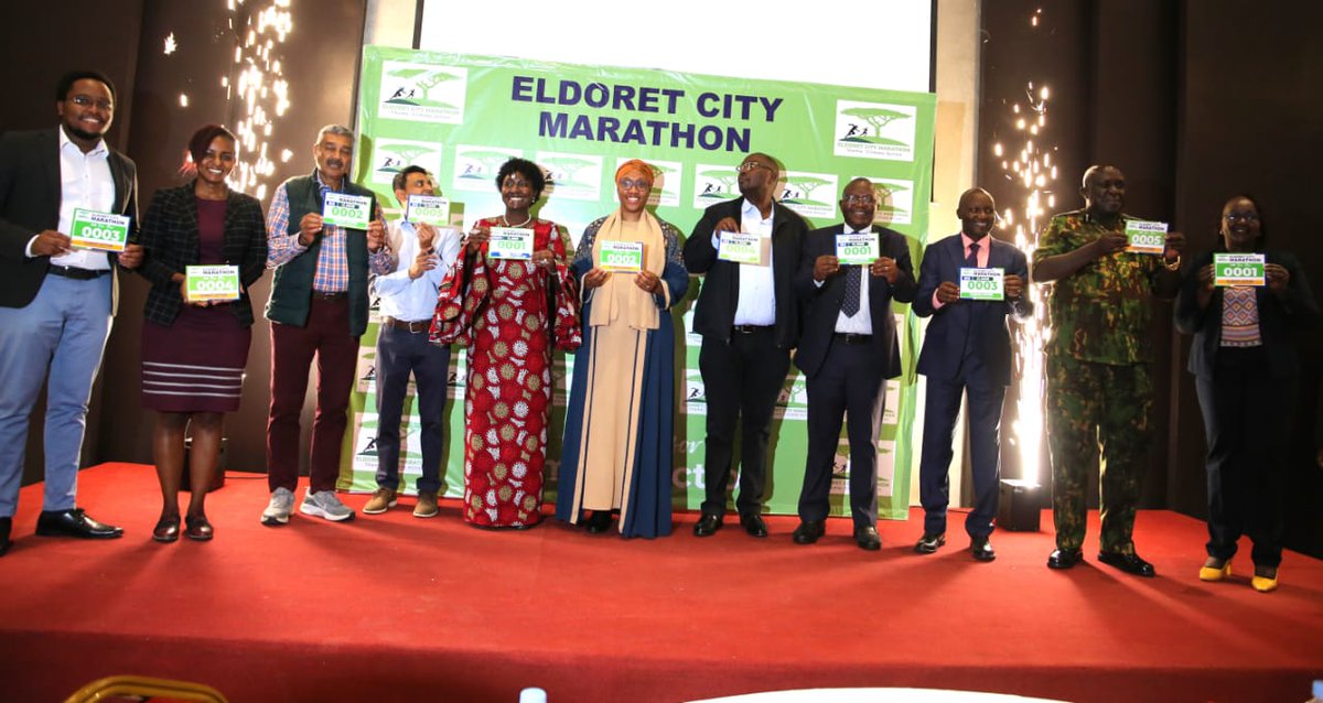 GladysShollei's tweet photo. I am honored to have presided over the official launch of the 5th edition of the Eldoret City Marathon at Eka Hotel.
Join us for the Marathon on April 21, 2024, as we champion climate action and support the next generation of athletes.
Register on https://t.co/2ago1FRTJH https://t.co/PfNLn0HFvC