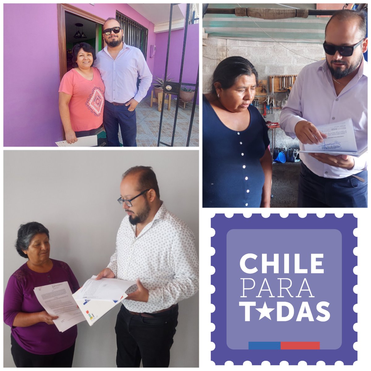En el mes de la mujer entregamos sus títulos de dominio a tres vecinas de la Autoconstrucción, quienes se convirtieron en propietarias de sus viviendas. #Iquique #Tamarugal #Tarapacá