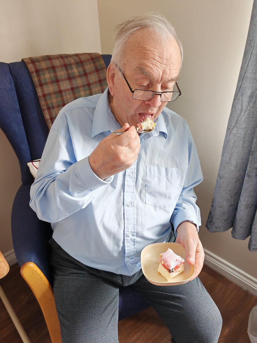 HighgateCare's tweet photo. 🍰🍓 What a delightful day at The Grange Care Home in Darlington! Our wonderful #Darlington community indulged in Cheesecake Day, enjoying the deliciousness of this treat packed with fruity goodness!
#kindnessiskey #carehomes https://t.co/1LWJLqusNN