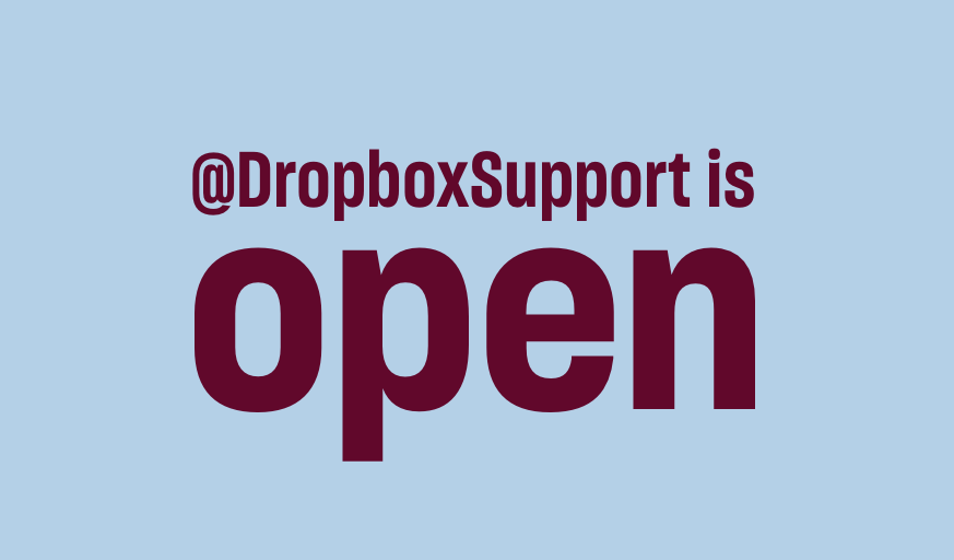 Dropbox Support tweet media