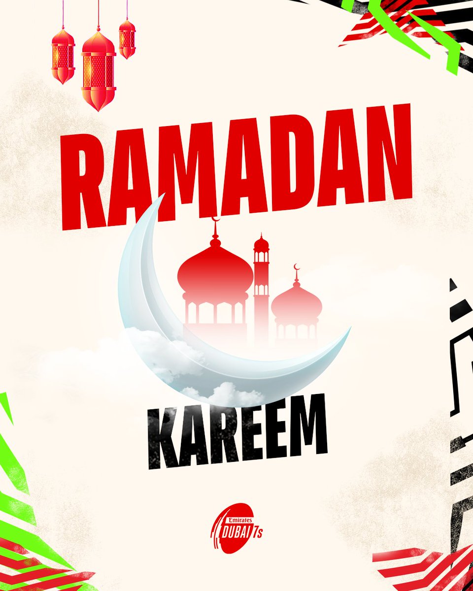 Wishing you and your loved ones a blessed Ramadan filled with joy, from everyone at the Emirates Dubai 7s ✨ Ramadan Kareem 🌙 #Dubai7s #Ramadan